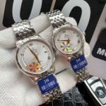 Omega De Ville Stainless Steel Strap 8215 Movement 39.5mm for Men 31mm for Women 316L Steel Couple Watch